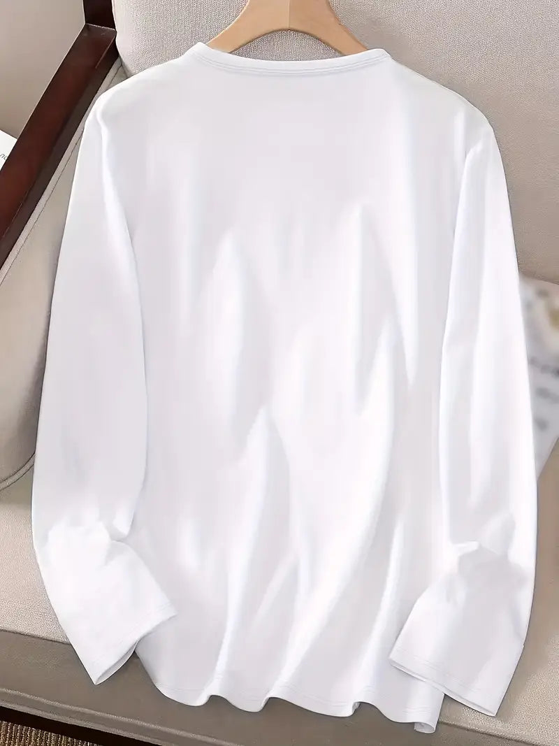 Odalina | Casual Smiley Wink Printed T-Shirt