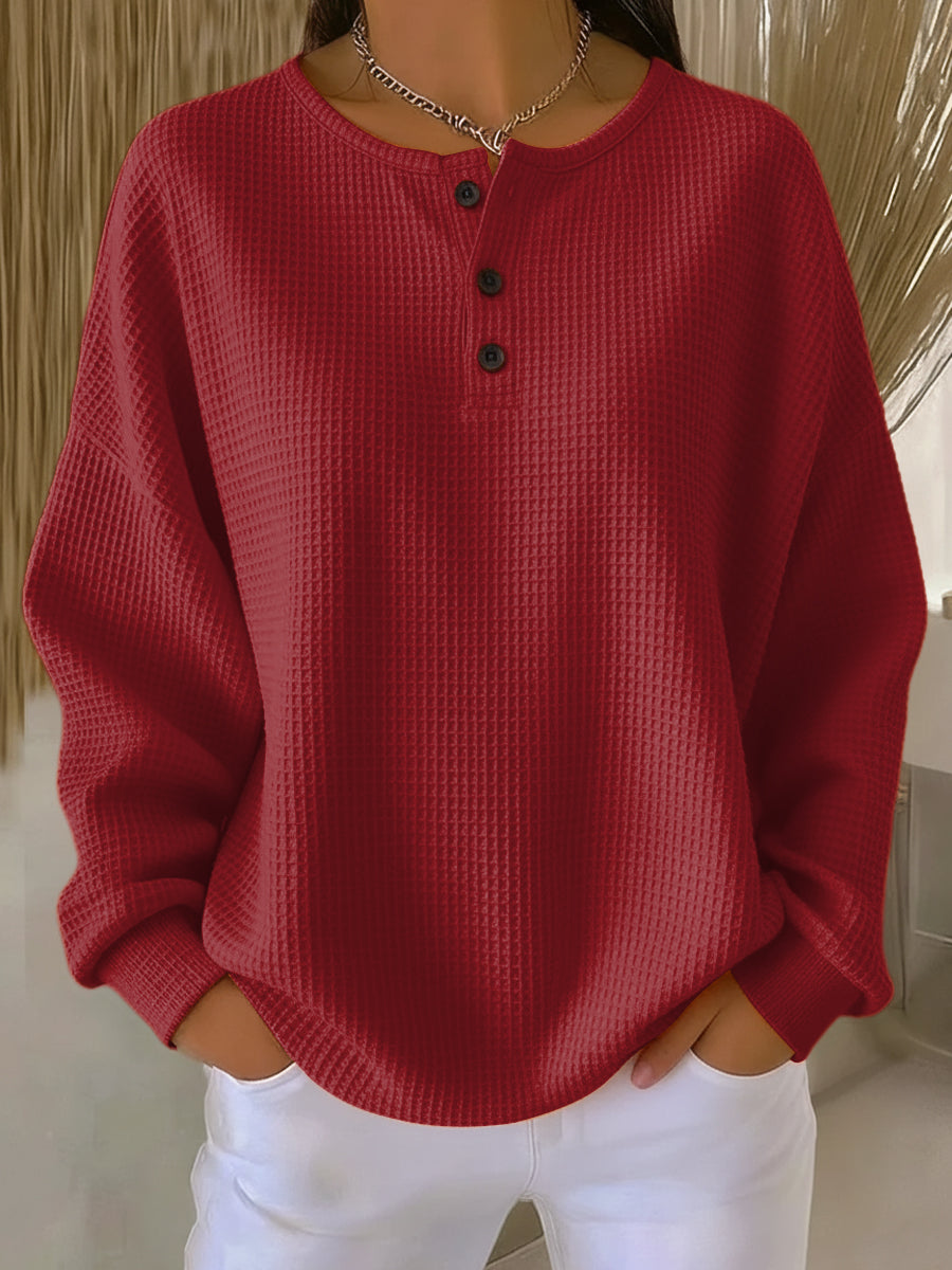 Suze - Casual Round Neck Sweatshirt