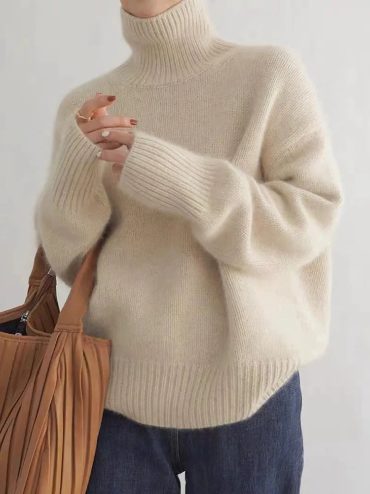 MONIKA | High Neck Cashmere Sweater