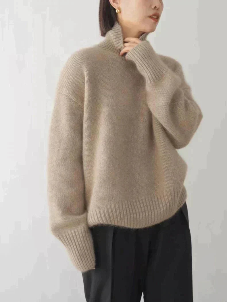 MONIKA | High Neck Cashmere Sweater