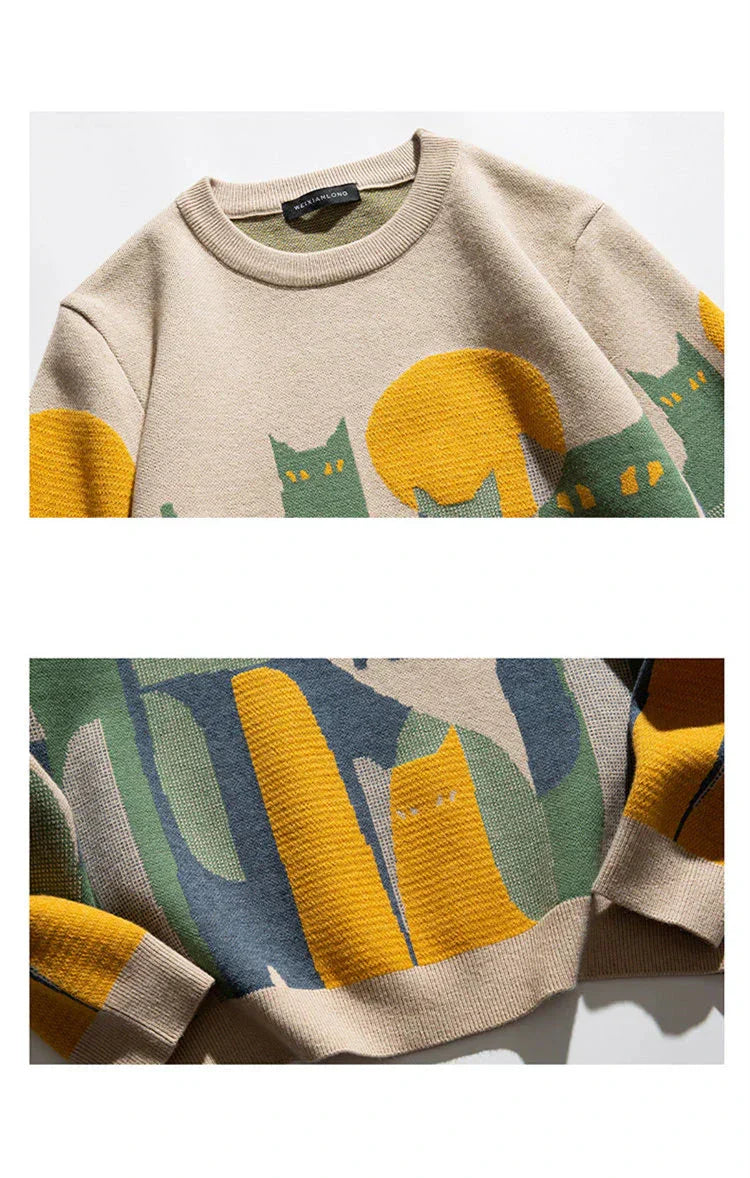 Zaya | Moonlit Cat Sweater